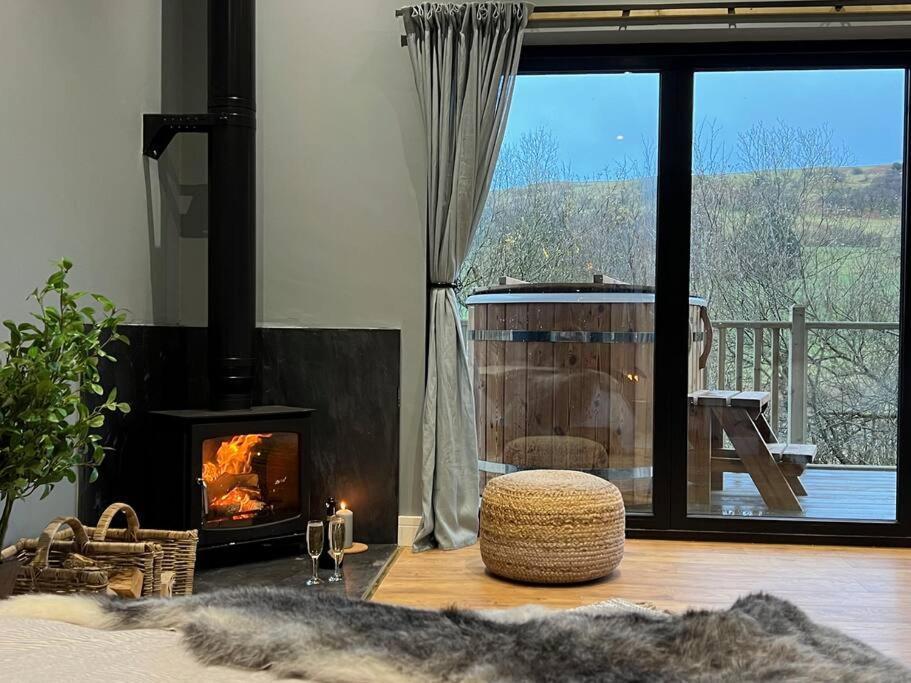 Luxury Lodge In The Treetops Llanbrynmair Екстер'єр фото